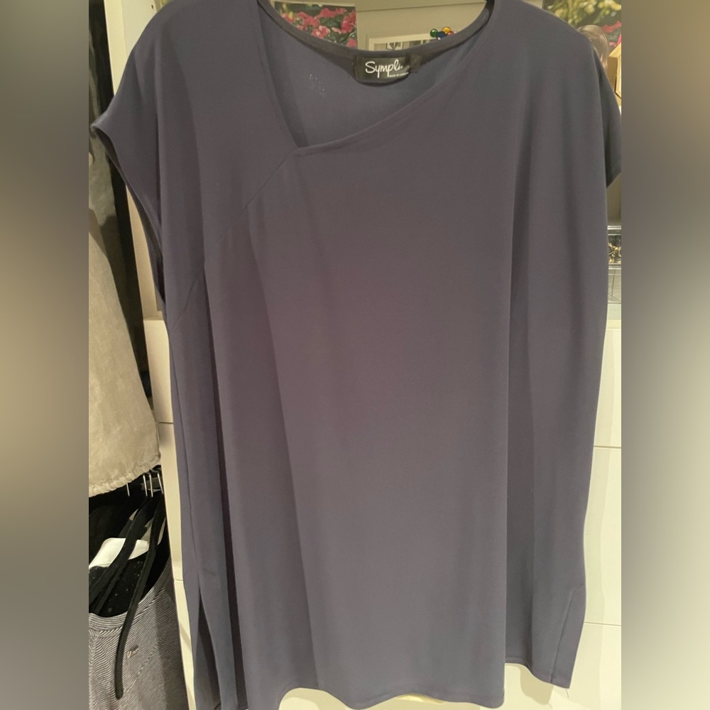 Midnight blue tunic top